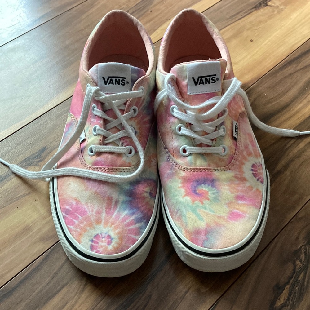 Tie-dyed vans